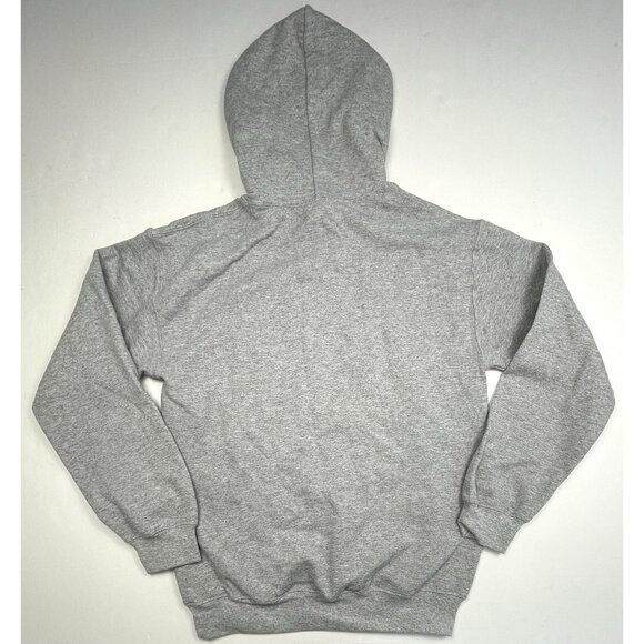 NIRVANA Adult SMALL Gray Graphic Print HOODIE Sweatshirt Smiley Face Gildan EUC - Picture 3 of 8